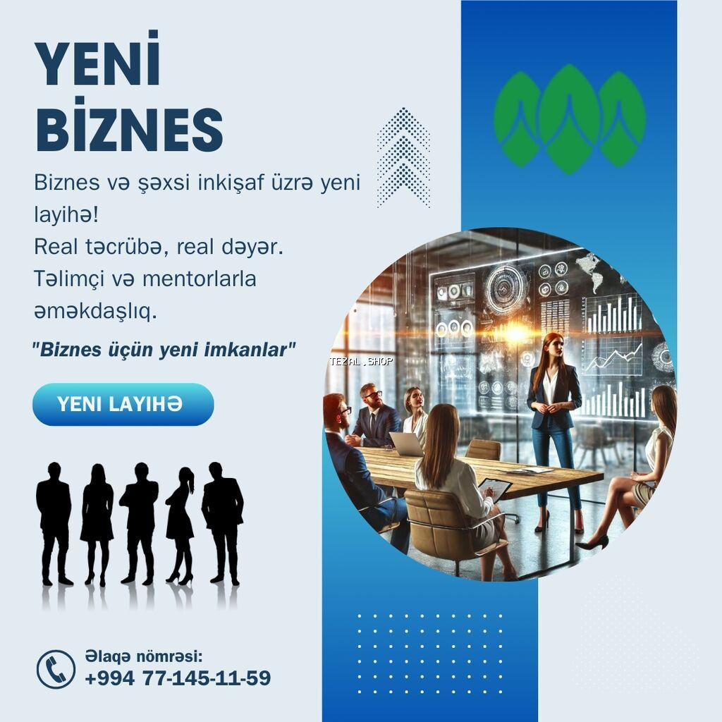 Yeni Biznes – biznes və şəxsi inkişaf üzrə layihə Xidmətin təsviri: - - şəkil 2