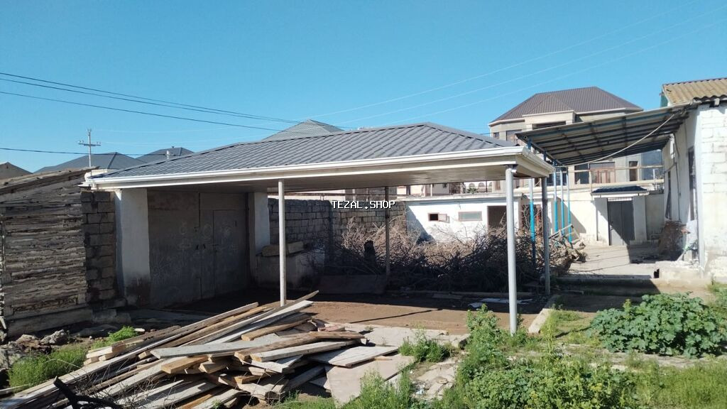 Metall kirəmit örtüklü manqalxana/eyvan dam konstruksiyası - - şəkil 5