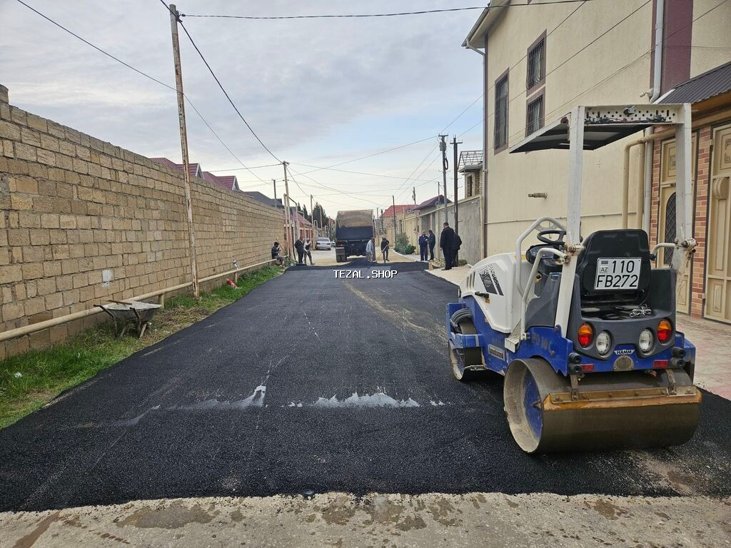 Asfalt islerinin görülməsi. Mehle ici, yollar,bina heyetleri, ofis - şəkil 4