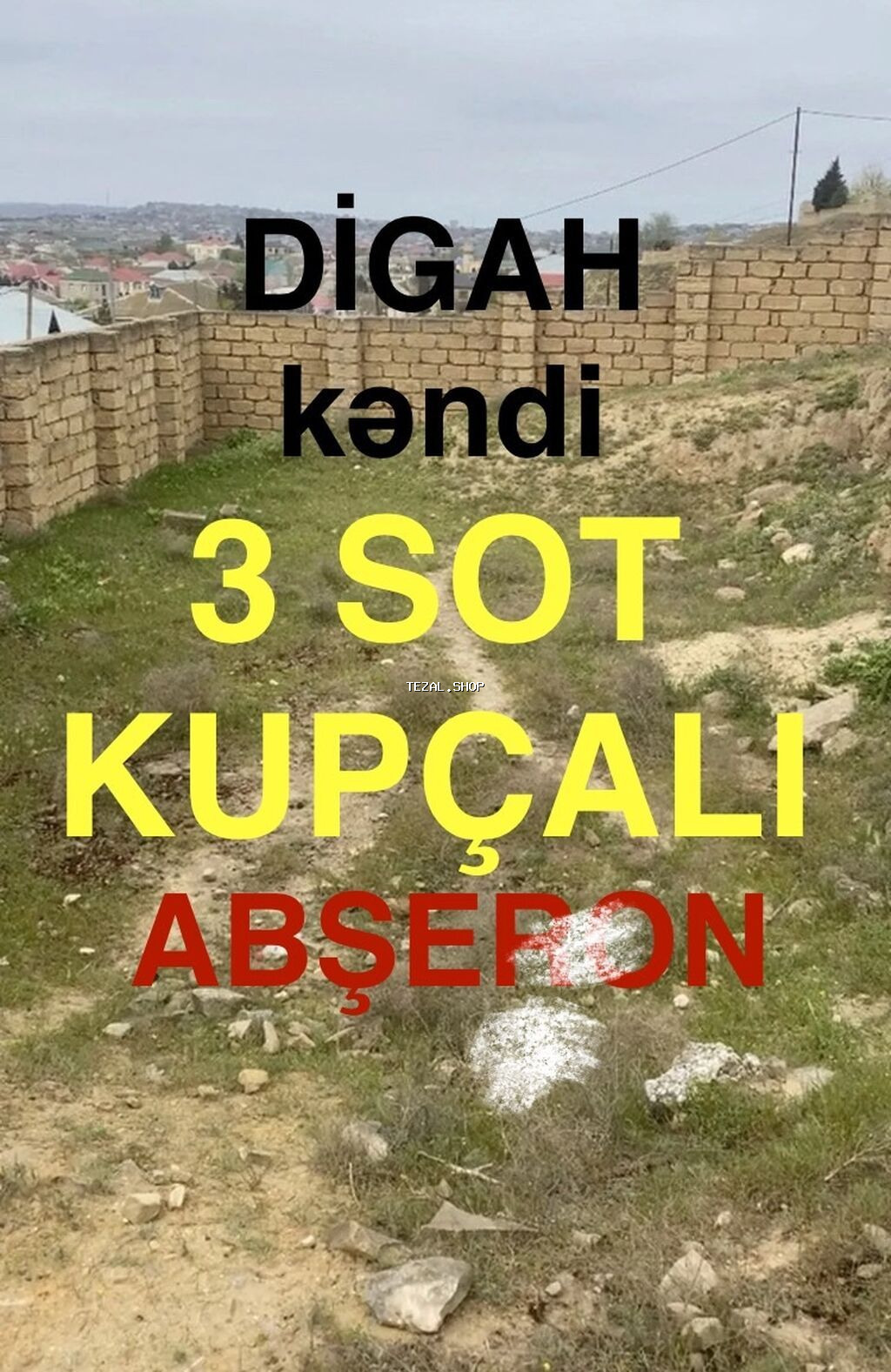 3 sot, Tikinti, Mülkiyyətçi, Kupça (Çıxarış)