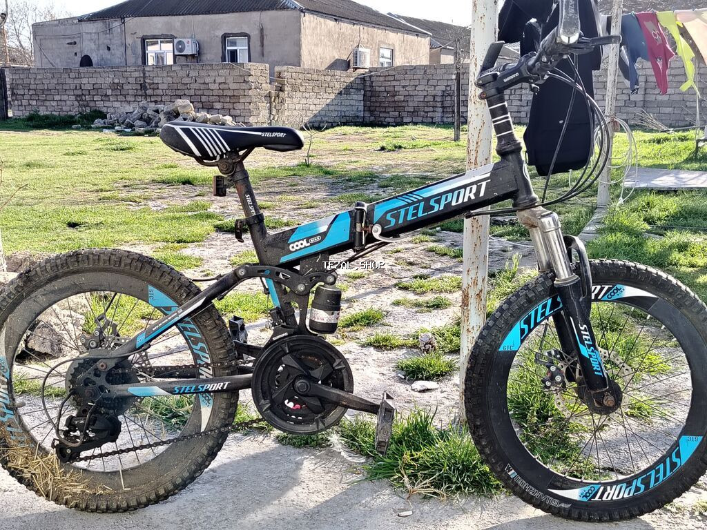 STELSPORT qatlanan dağ velosipedi - Çərçivə: qatlanan alüminium/metal