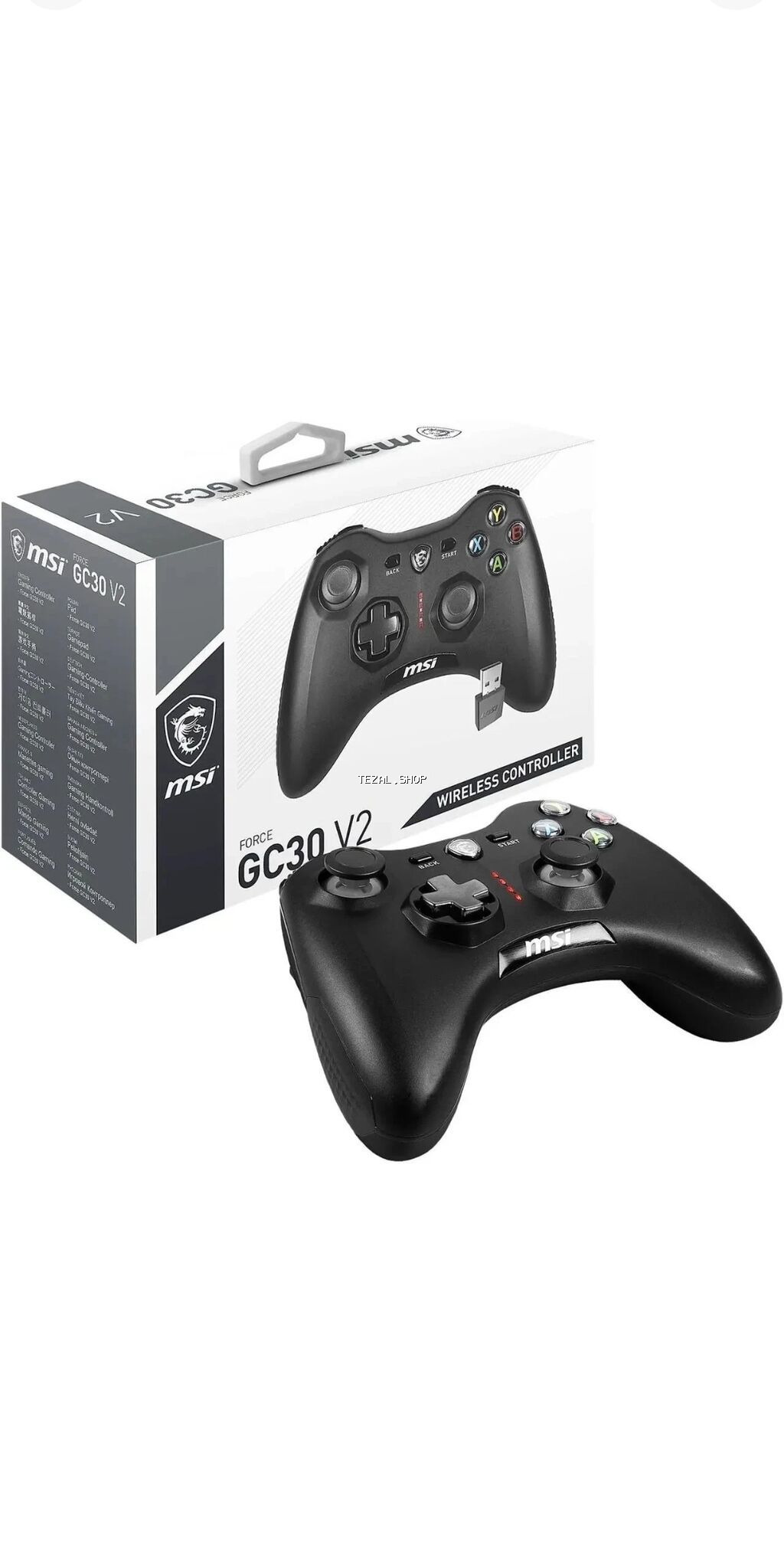 MSI gamepad – ergonomik dizaynlı, qara rəngli, kabelli/kablosuz oyun