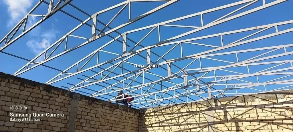 Metalkonstruksiya dam örtüyü karkası – layihələndirmə və quraşdırma