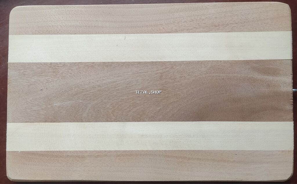 Meyvə-tərəvəz doğrama taxtası - Material: bərk ağacdan zolaqlı dizayn