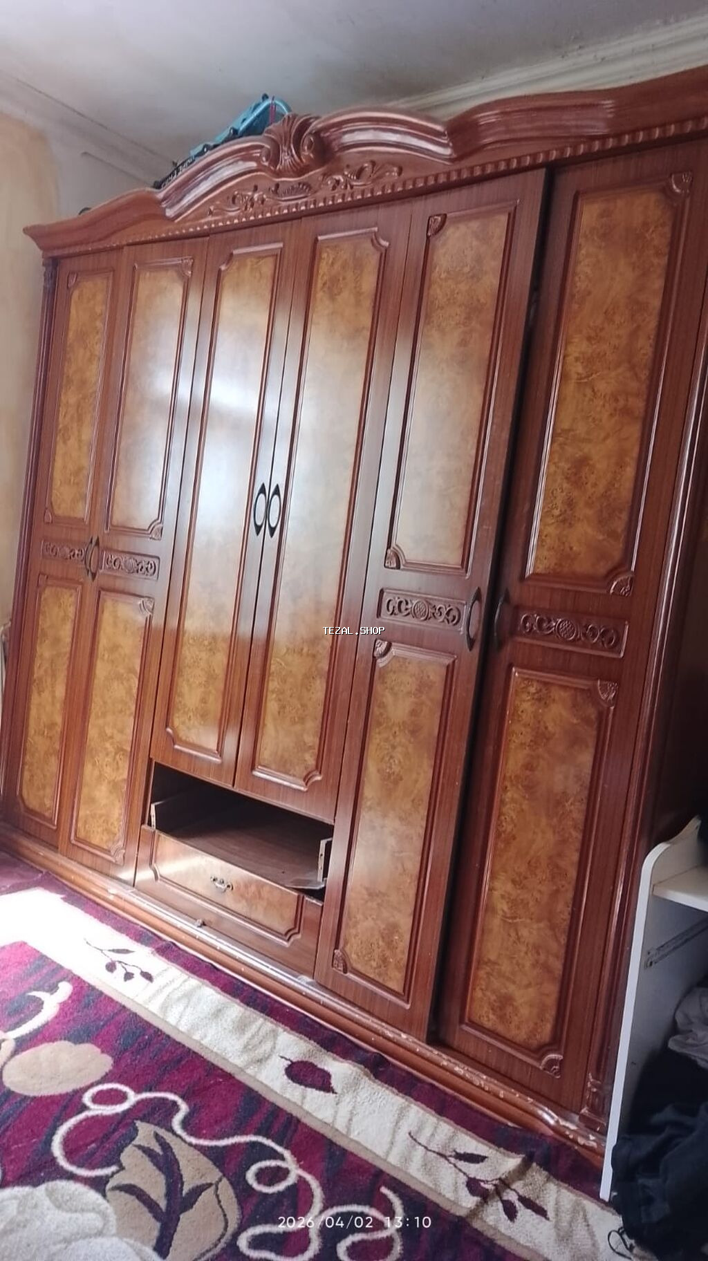 6 qapı, Siyirməli, Qəhvəyi, Taxta, Açılan, Düz dolab