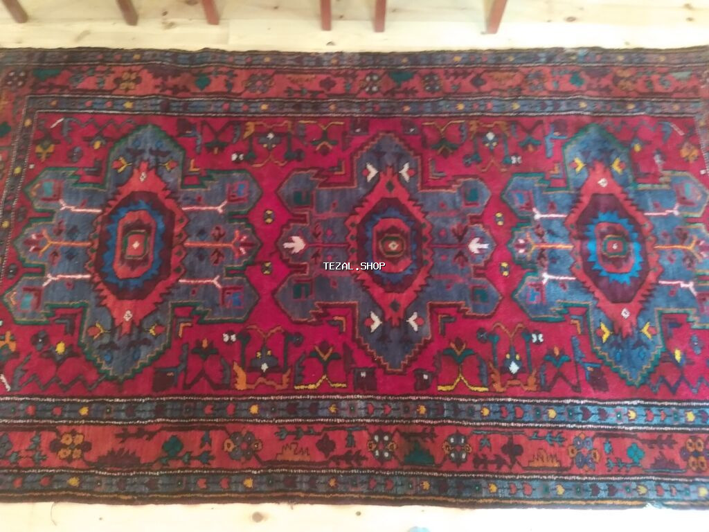 Əl toxuması oriental xalça - Ölçü: təxmini 2,0 x 1,1 m (foto üzrə