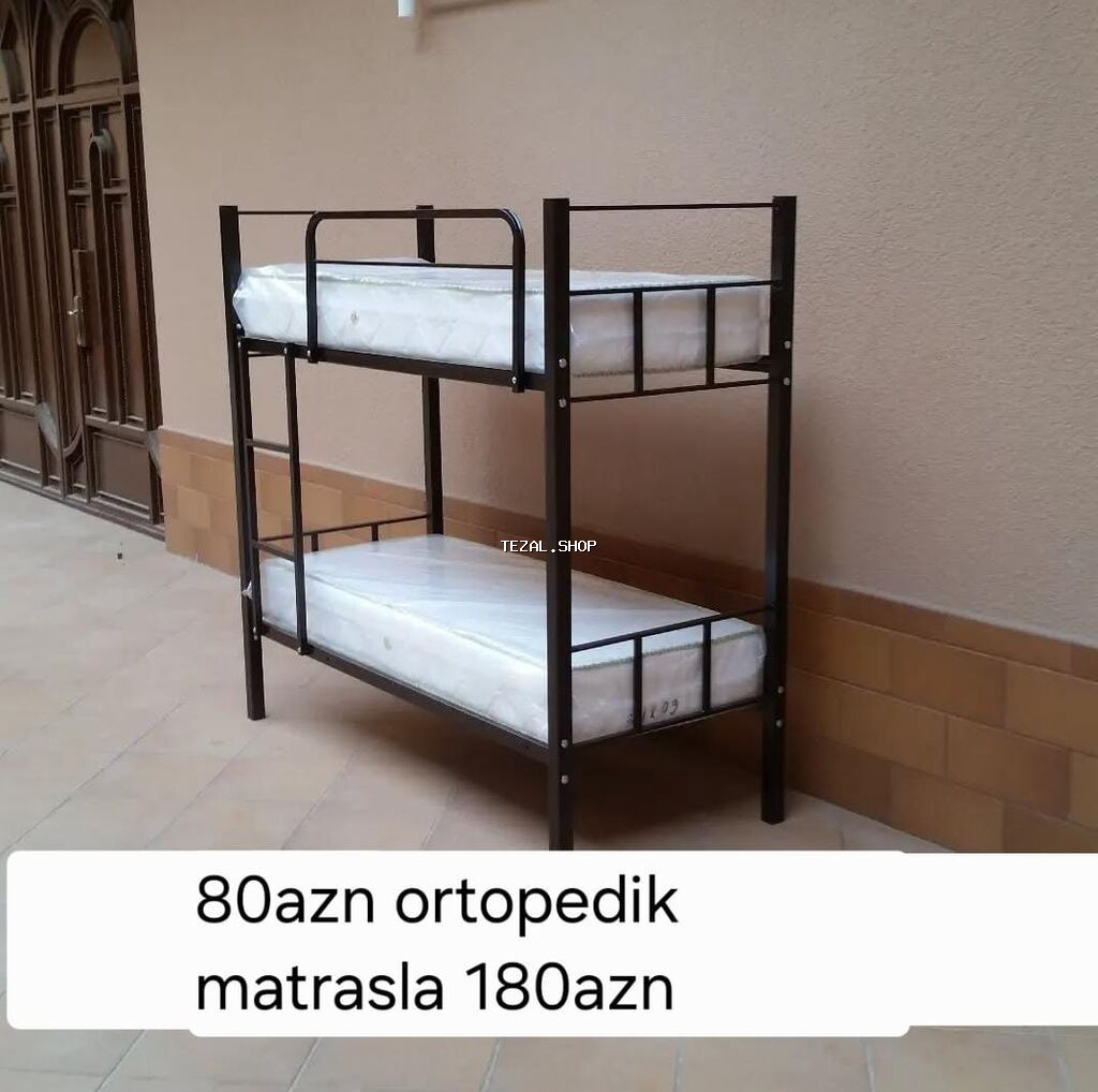 Yeni, İkinəfərlik çarpayı, Bazasız, Matrassız, Siyirməsiz, Azərbaycan