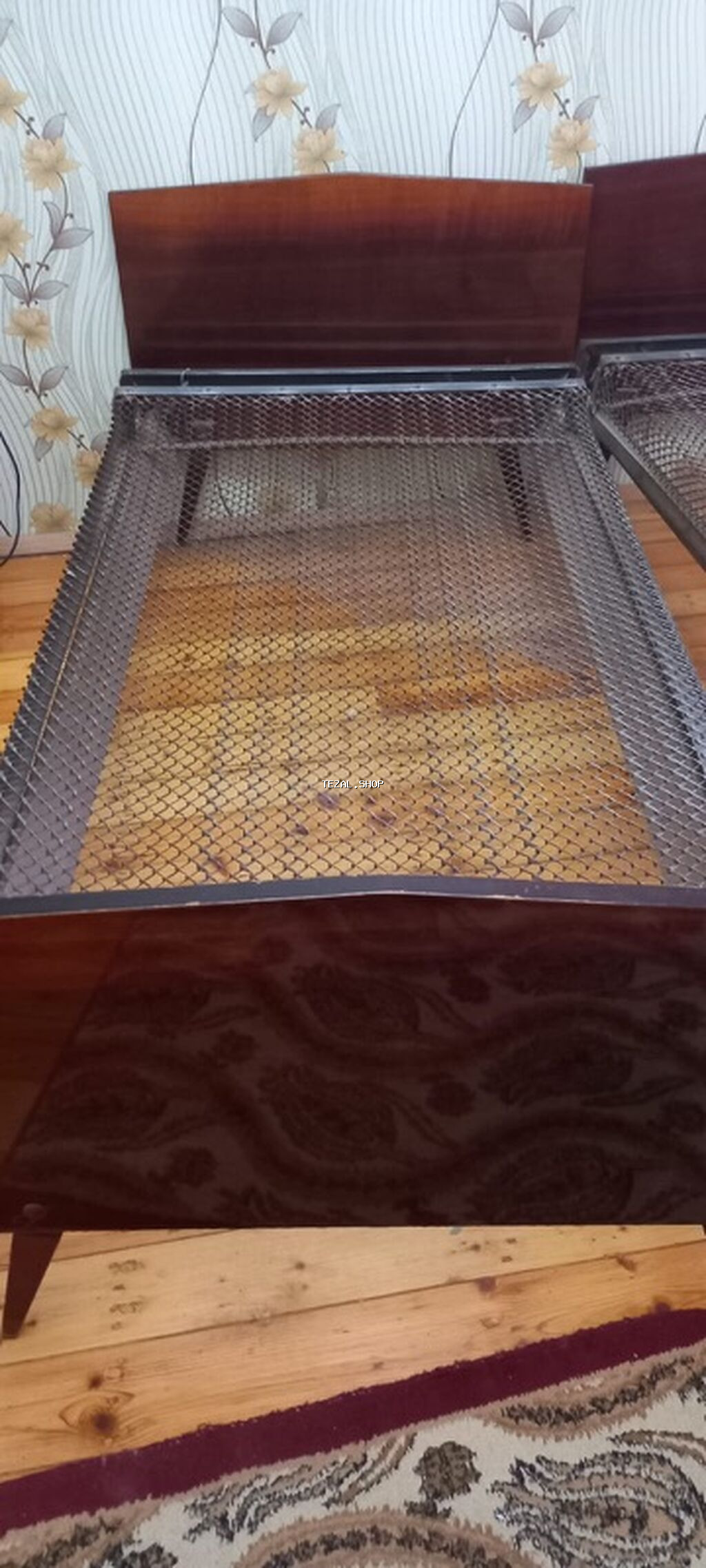 İşlənmiş, Təknəfərlik çarpayı, Bazasız, Matrassız, Siyirməsiz - şəkil 2