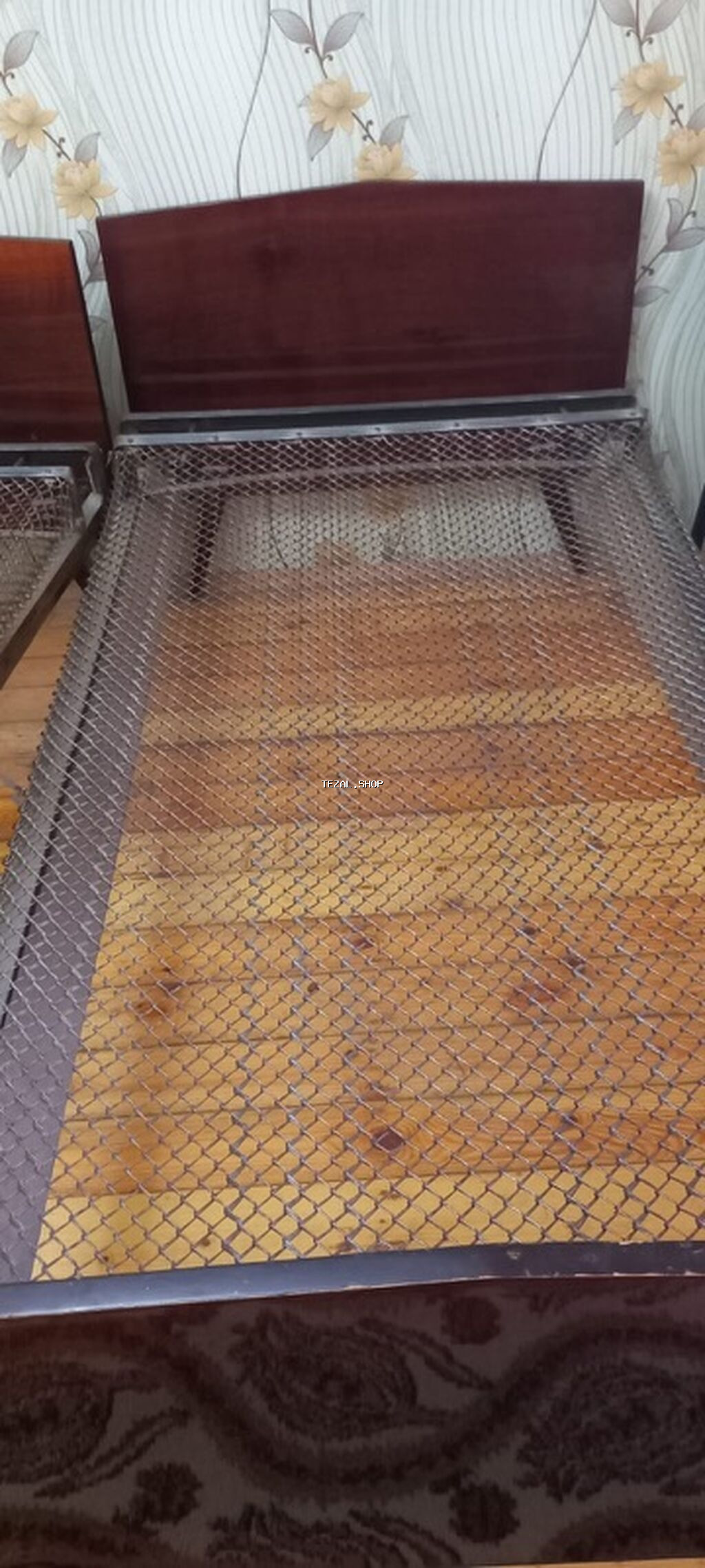 İşlənmiş, Təknəfərlik çarpayı, Bazasız, Matrassız, Siyirməsiz - şəkil 3