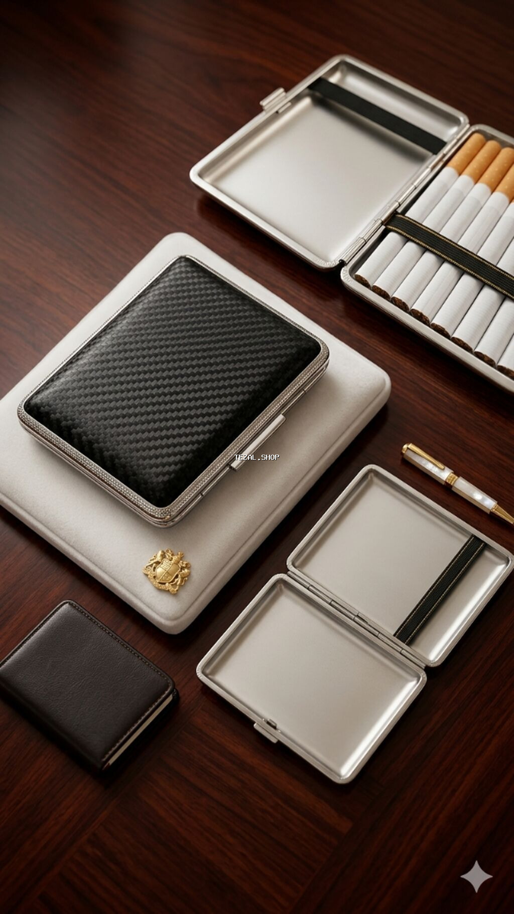 Premium Karbon Lifli Siqaret Qabı – Lüks Və Fərdilik Ahəngi! Karbon