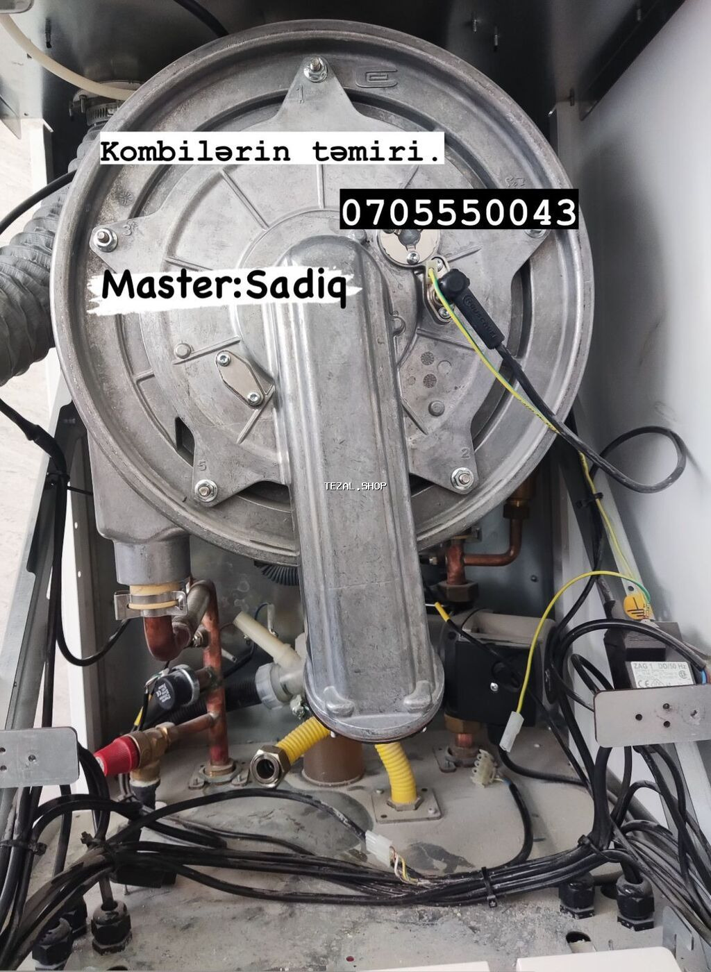 Kombi ustasi Kombi ustası Комби мастер Kombi servis Boiler repairman - şəkil 3