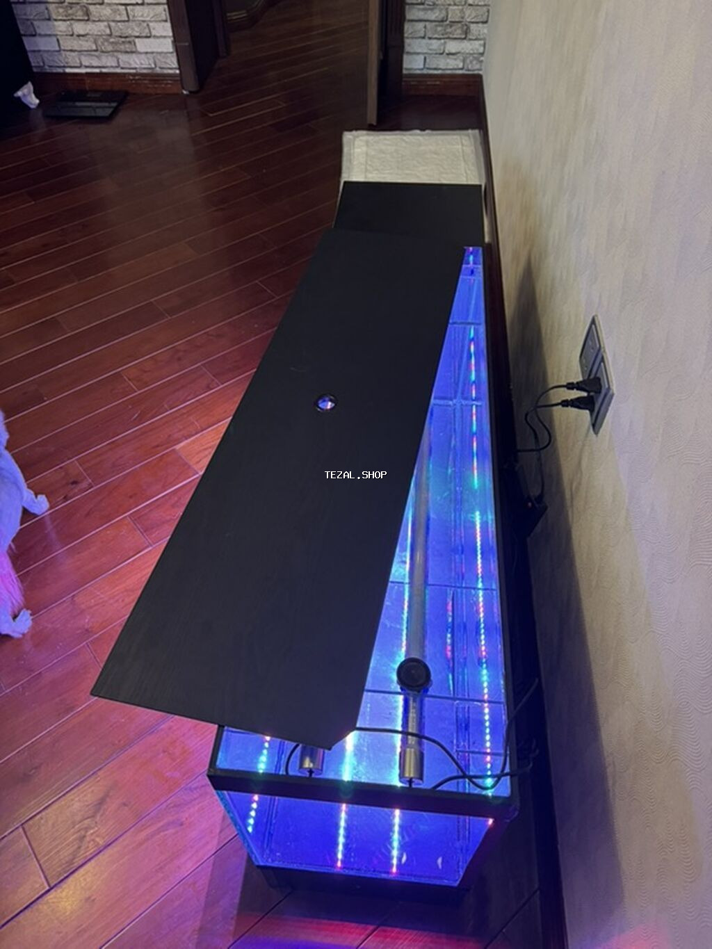 LED işıqlı akvarium seti – şkaflı Tv stend olaraq yığdırdım ama - şəkil 4