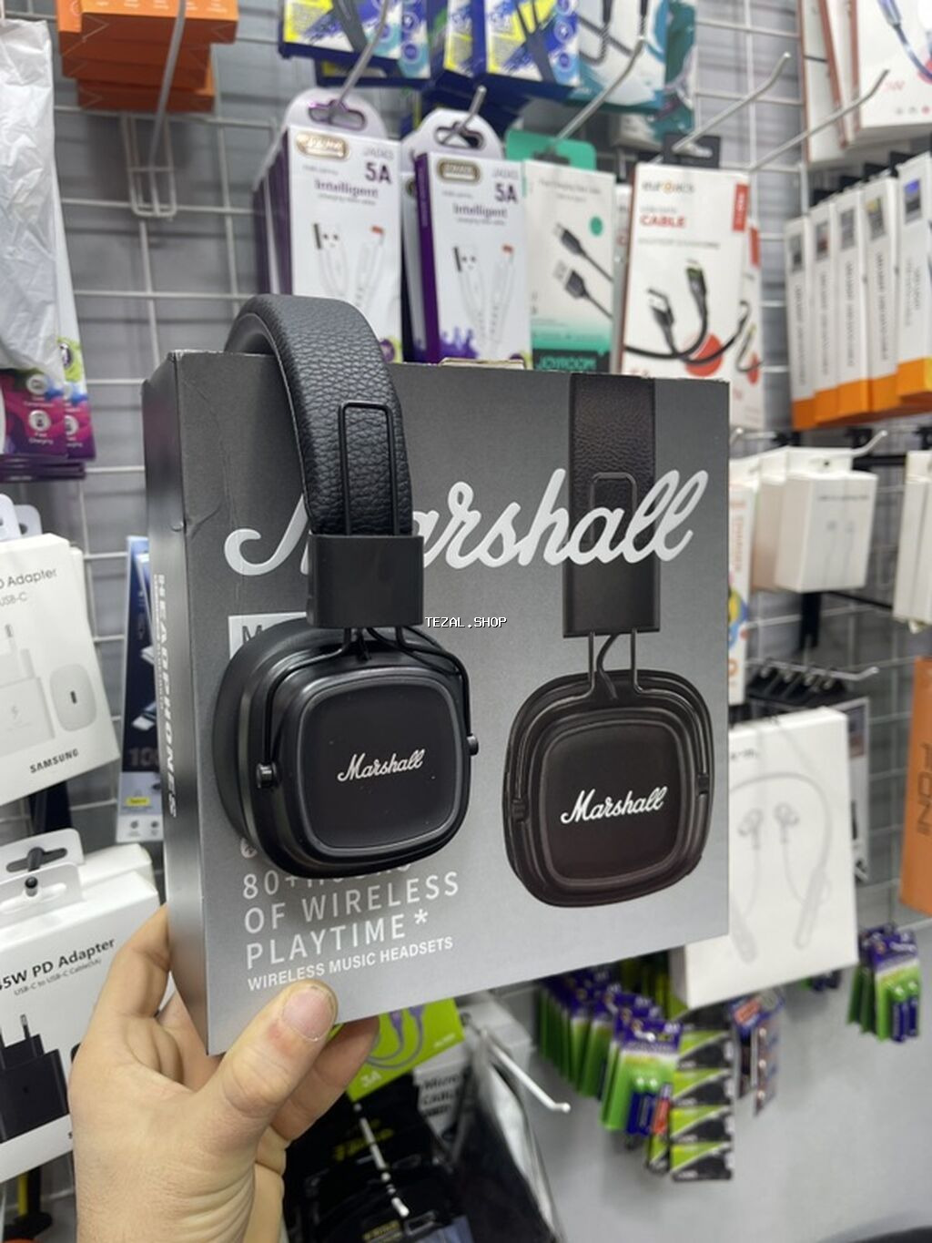 Yeni Simsiz (Bluetooth) Qulaqcıqlar, Marshall, rəng - Qara