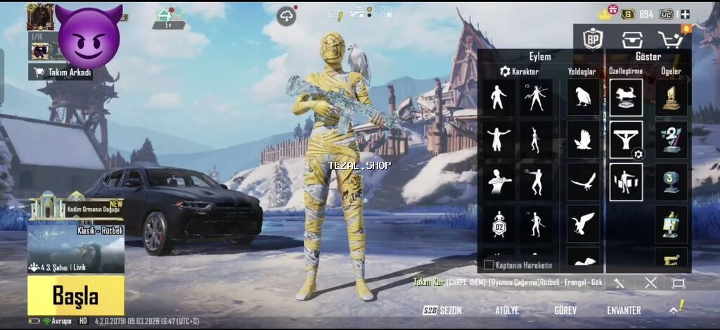 PUBG Mobile hesabı – zəngin kosmetik kolleksiya və hazır oynanış