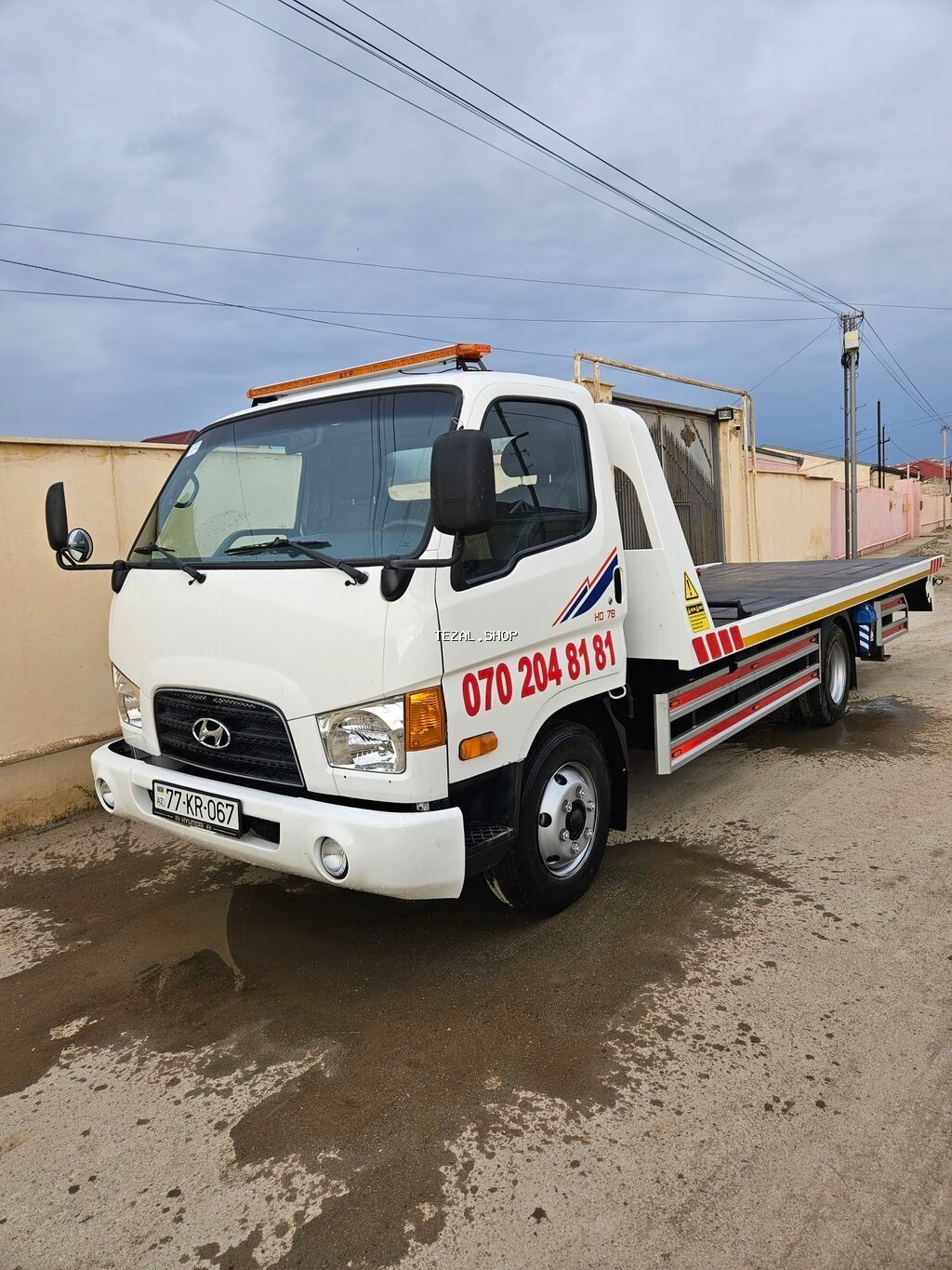 Evakuator, Hərəkətli platforma ilə, 7 t, Beynəlxalq daşımalar