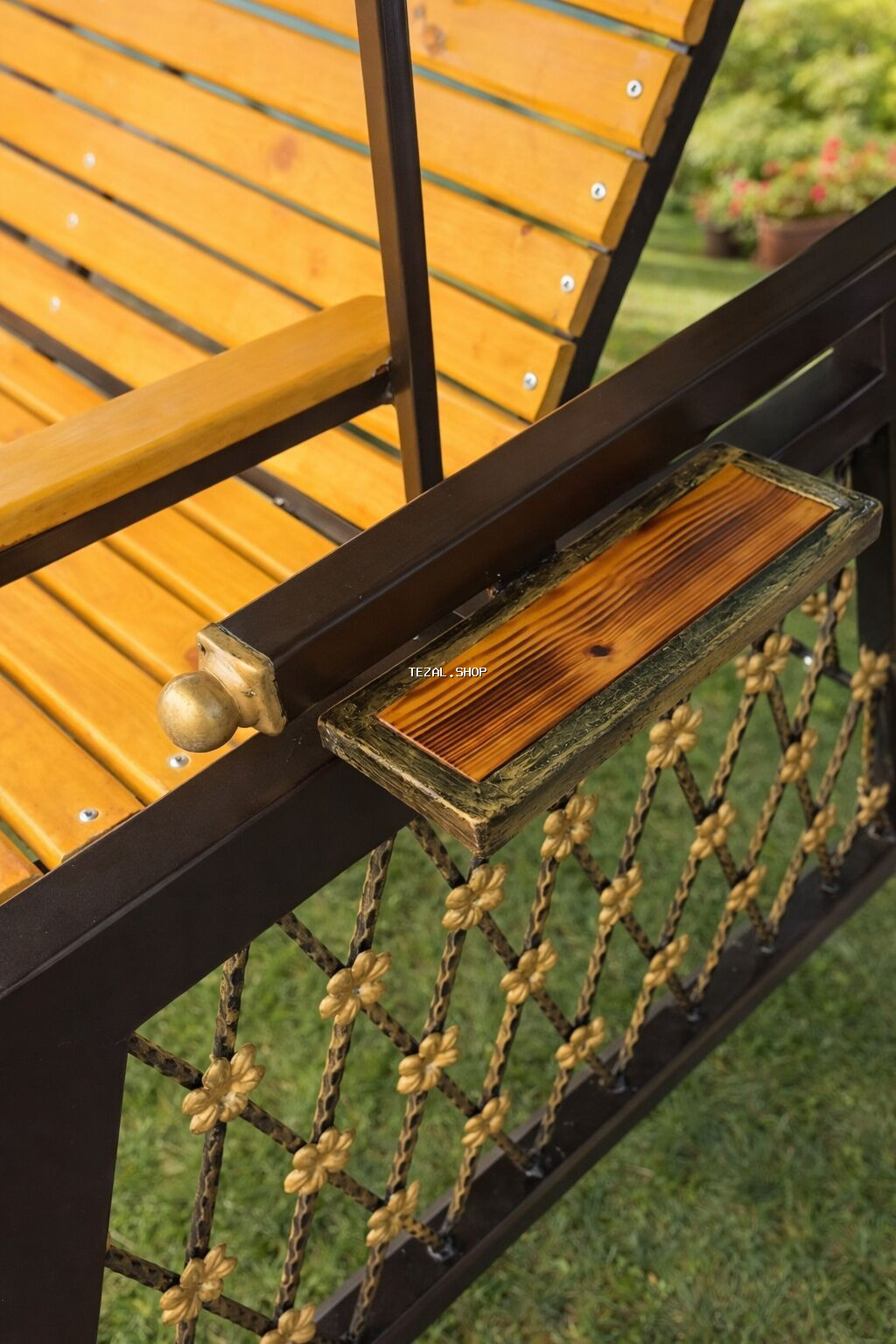 Divan-yelləncək, Zontikli, Metal - şəkil 3