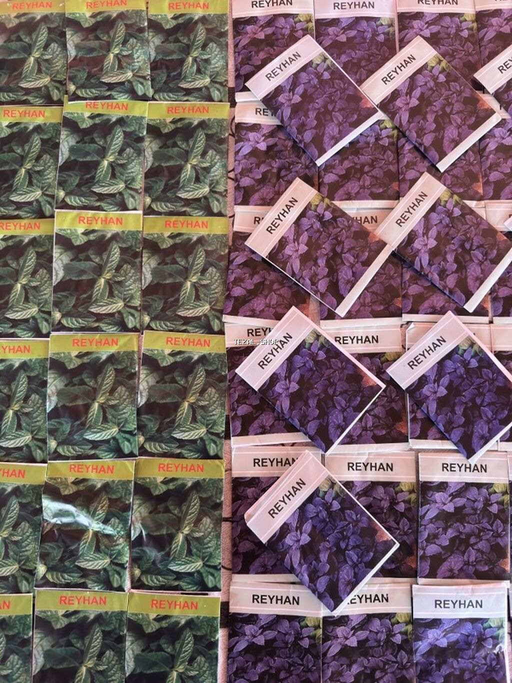 Məhsul: Toxum dəsti Təsvir: - Reyhan toxumları – iki növ: - Yaşıl