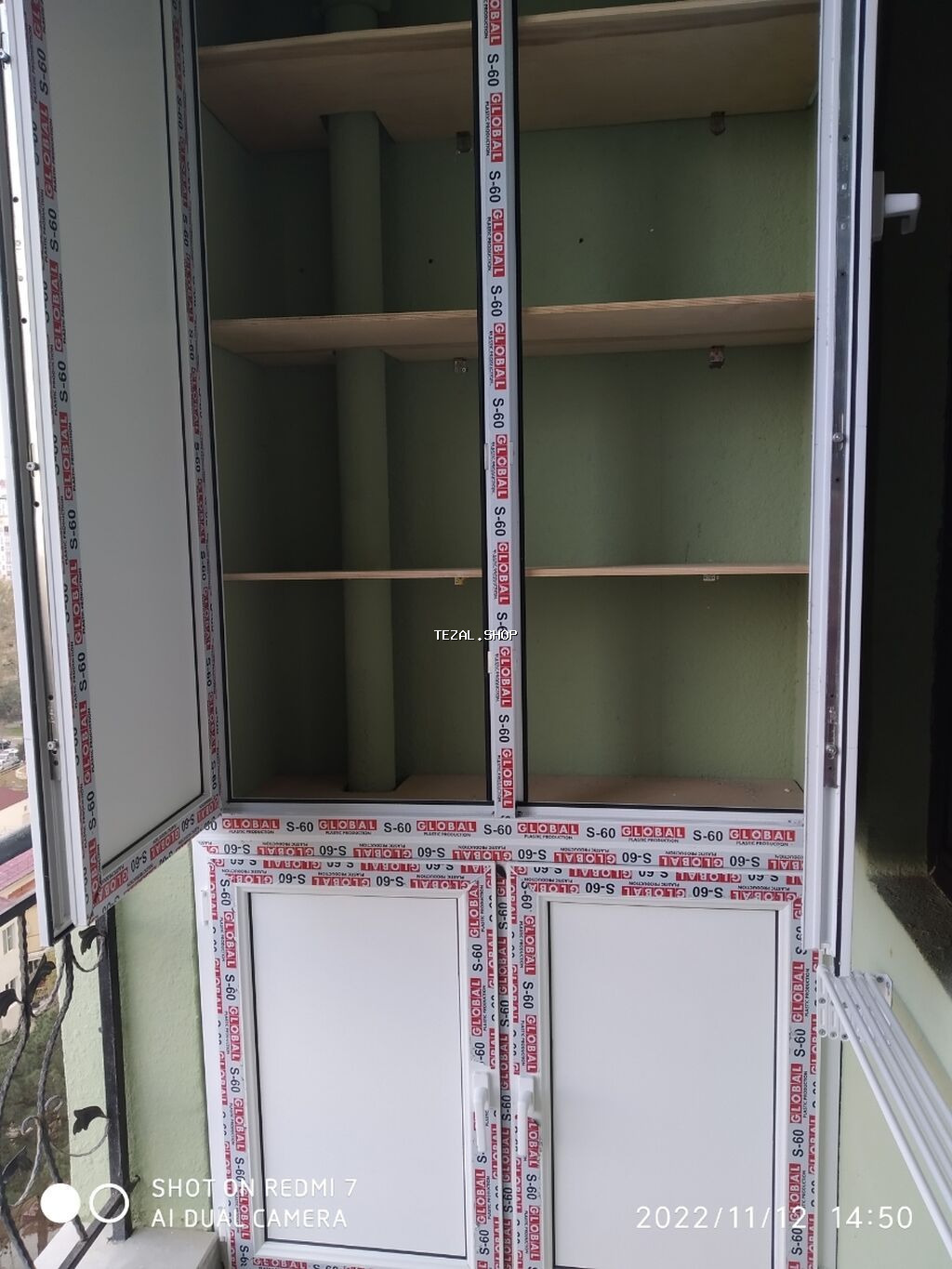 Plastik şkafların sifarişi qəbul olunur hər rəngdə və hər ölçüdə Ağ - şəkil 2