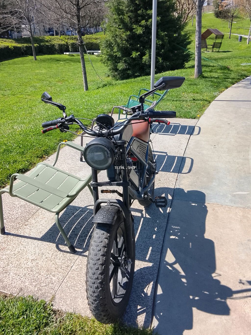 Motor 1000w Batareya 48w 15 amper 2eded Eko rejim məsafə 150m Komfort - şəkil 3