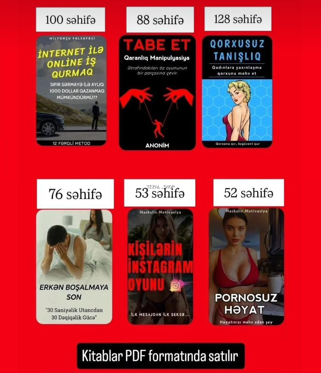 ✨ PREMIUM ÖZÜNÜ İNKİŞAF KİTAB KOLLEKSİYASI ✨ Həyatına nəzarəti geri