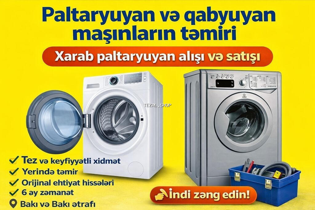 Paltaryuyan təmiri Qabyuyan təmiri Qabyuyan ustasi paltaryuyan maşın