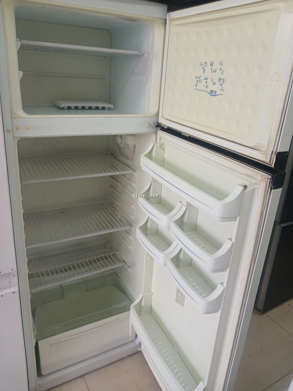 İşlənmiş 2 qapılı Beko Soyuducu Satılır, rəng - Ağ, Təkərli - şəkil 2