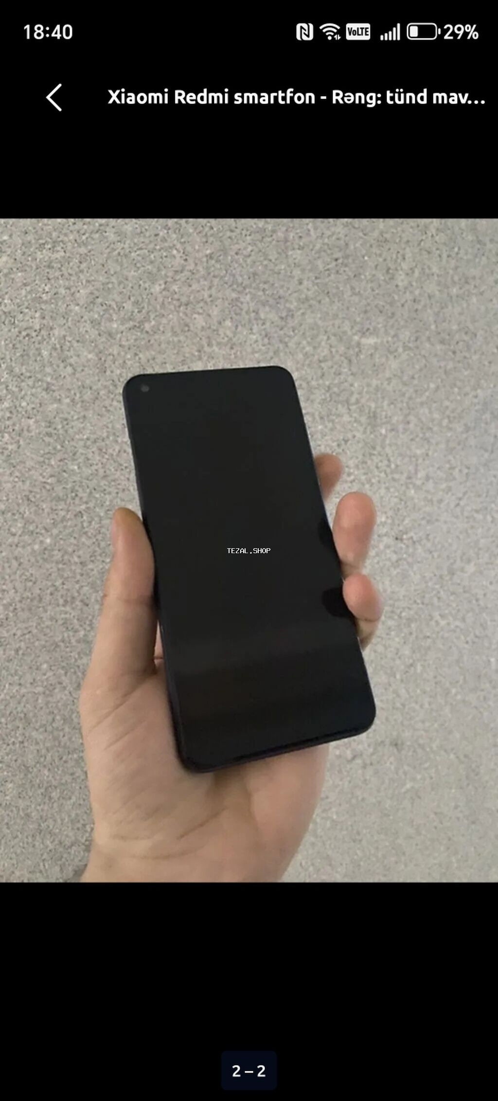 Redmi 9, 64 GB, rəng - Mavi, Barmaq izi - şəkil 2