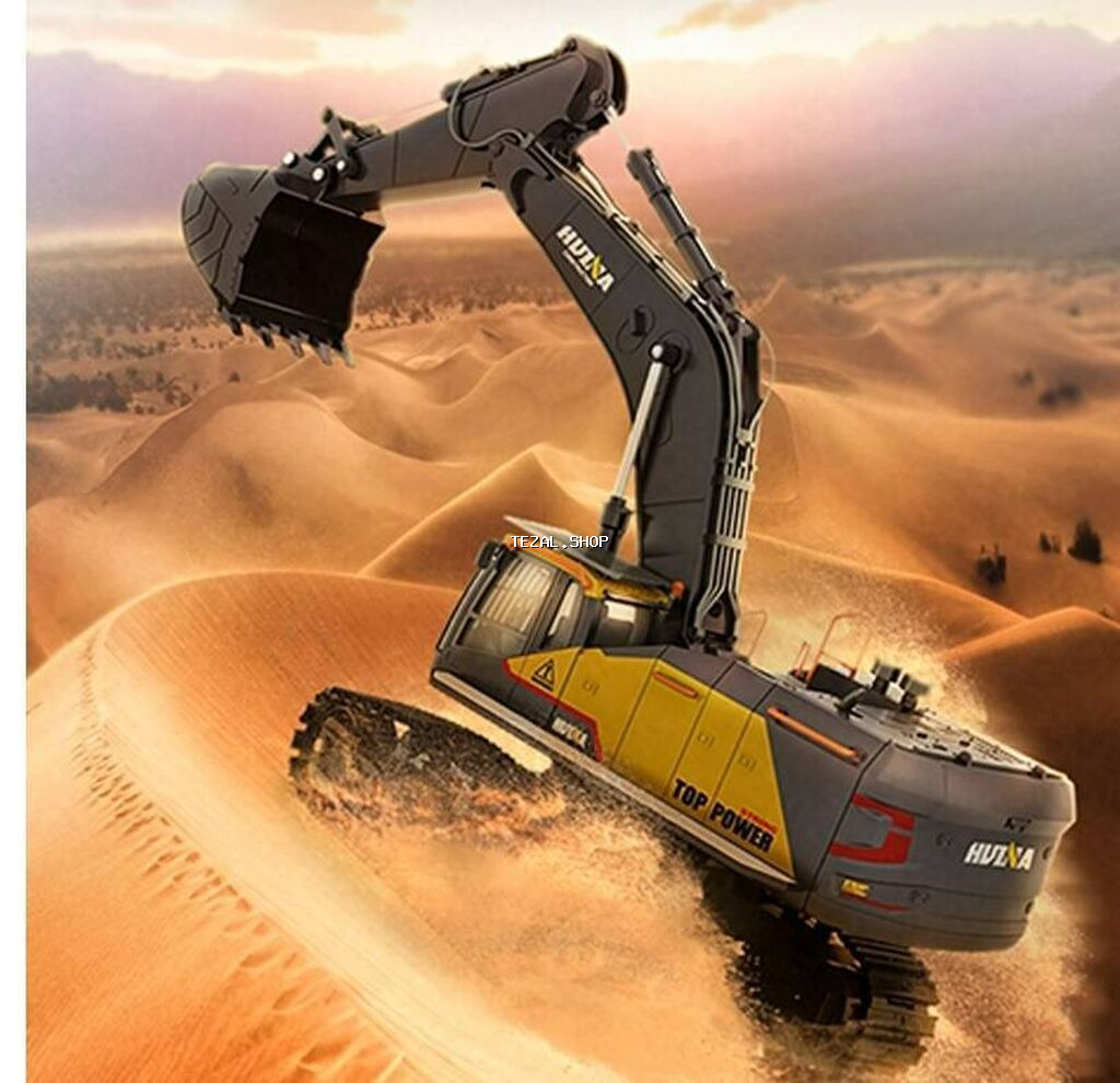 Huina 1592 RC Exkavator . Li-Ion 18650 battery 7.4V - şəkil 2