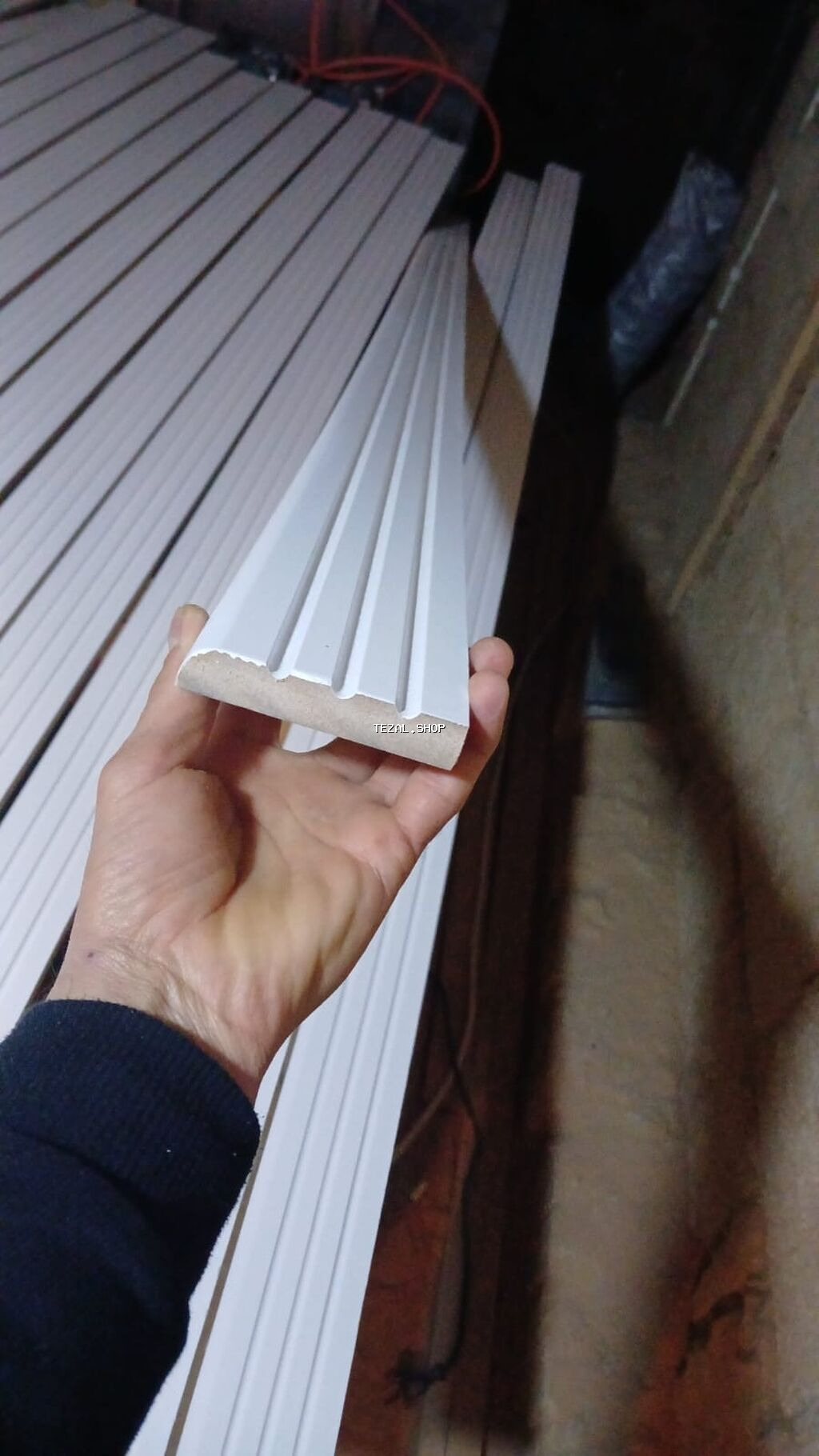 MDF plintus – dekorativ döşəmə-kənaqa qəlibi - Material: sıx MDF - şəkil 4