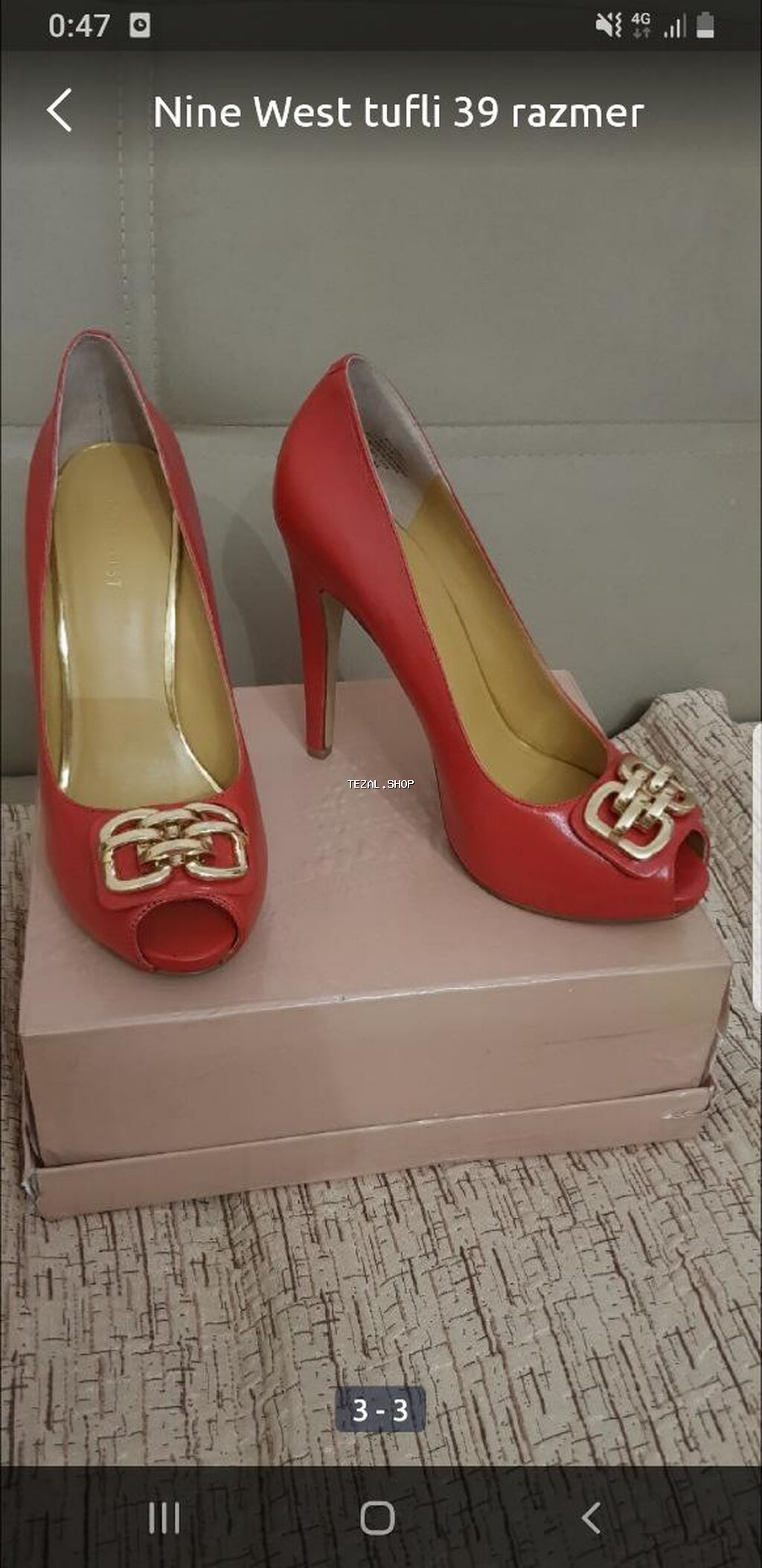 Tuflilər, Ölçü: 39, rəng - Narıncı, Yeni