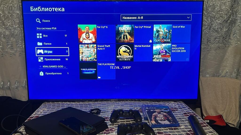 PlayStation 4 komplekti - PS4 konsolu (slim gövdə) - 2 ədəd DualShock