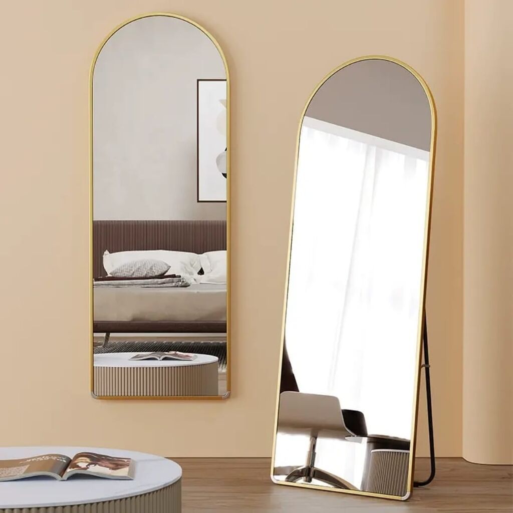 Güzgü Döşəmə üstü, Dairə, Dekorativ, Çərçivə ilə