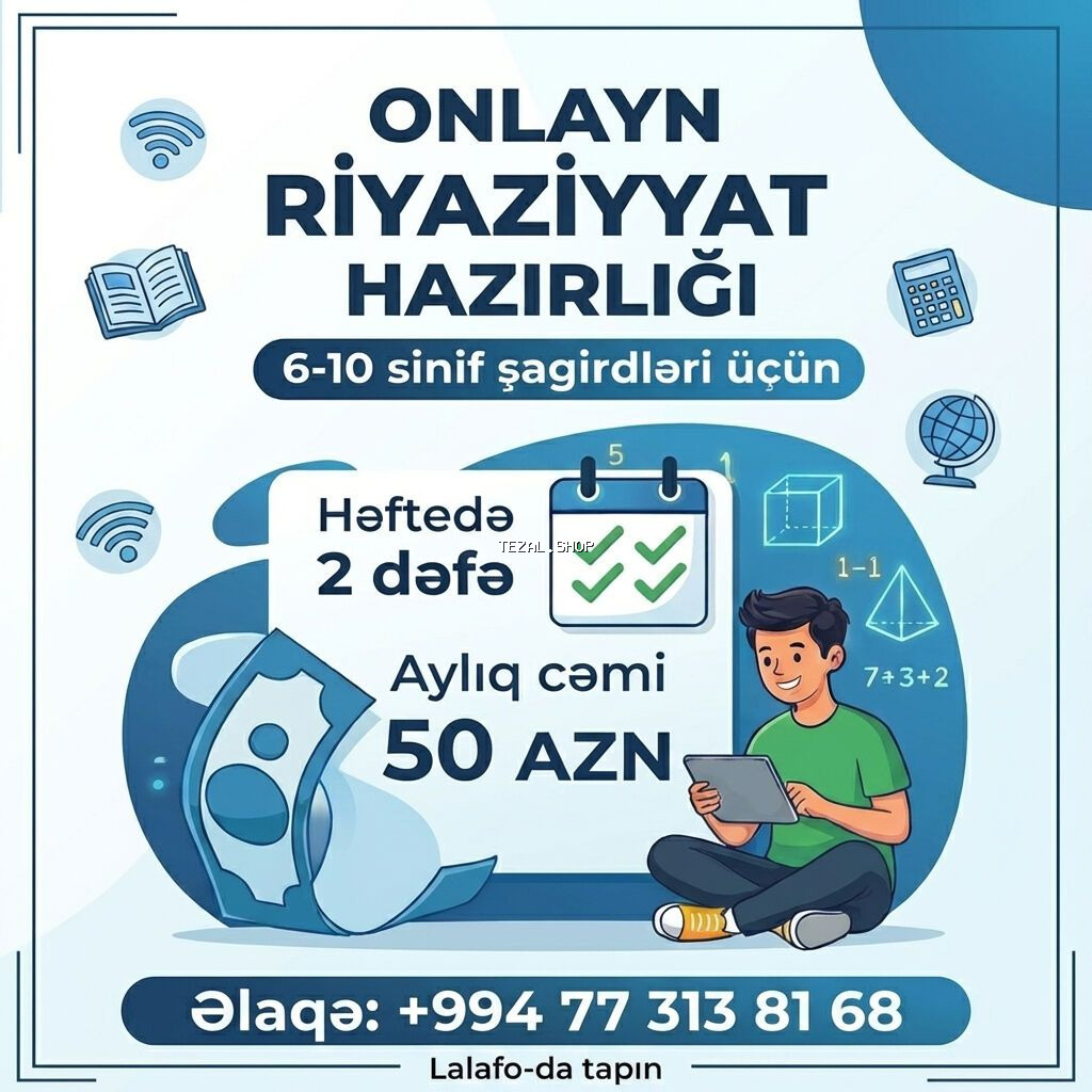 Repetitor, Riyaziyyat, Azərbaycan dili, İmtahanlara hazırlıq, Abituriyent hazırlığı