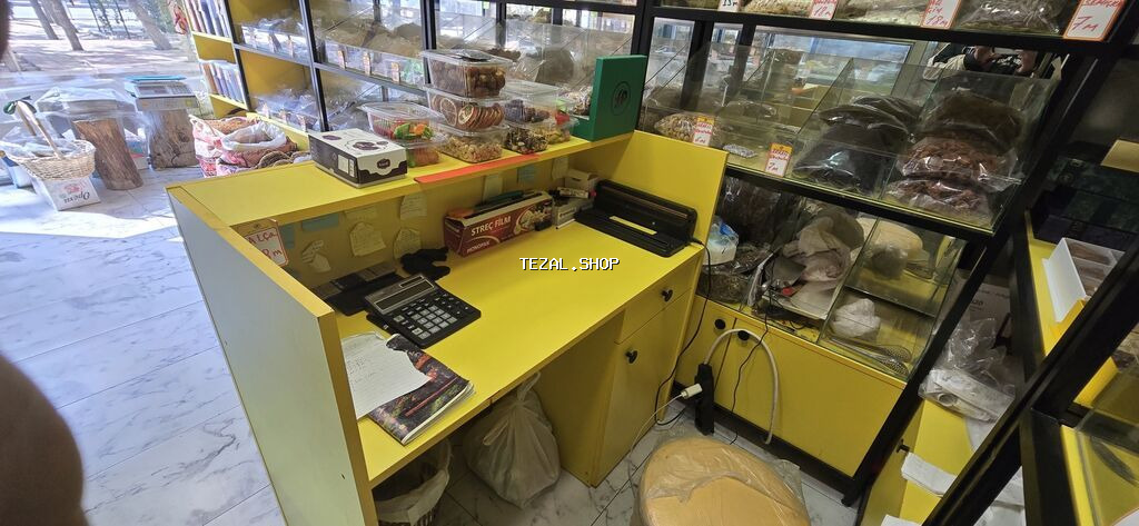 Mağaza üçün vitrin və soyuducu dəst - Şüşəli vitrin stendi: Qara - şəkil 5