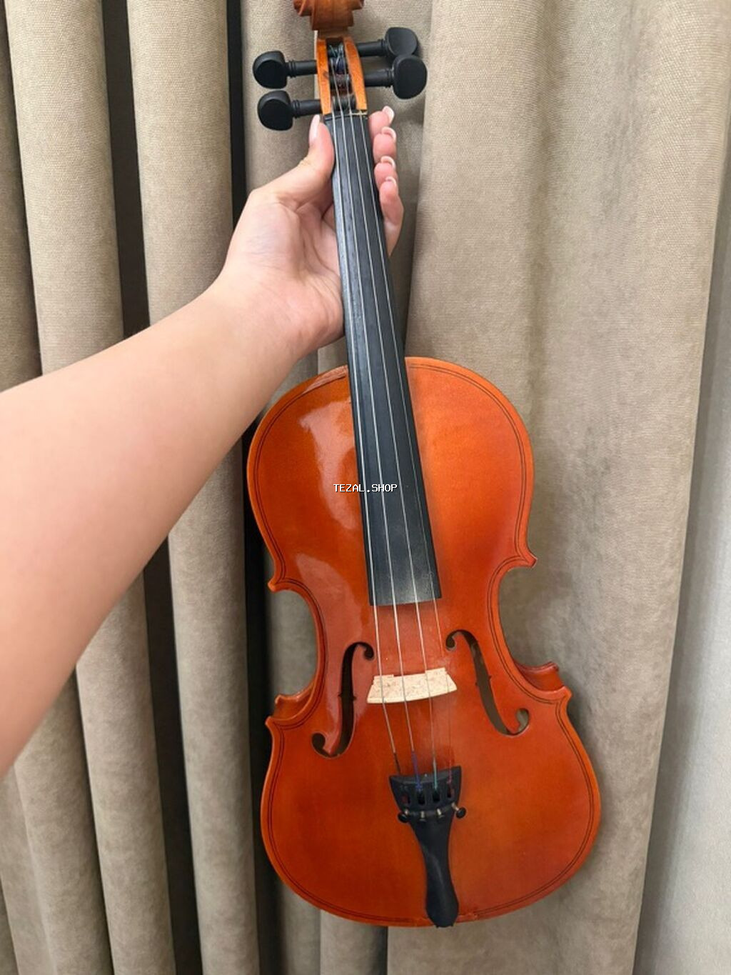 Məhsul: Skripka dəsti Təsvir: - Klassik 4/4 ölçülü skripka, parlaq - şəkil 2