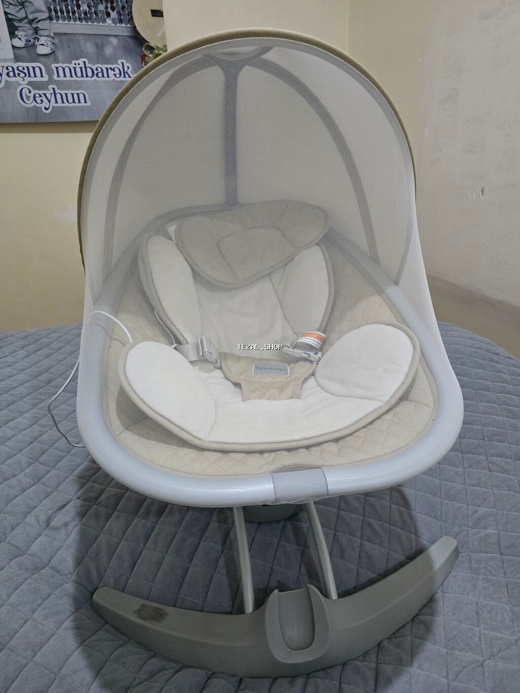 Uşaq beşiyi/elektrik yelləncəyi – Totwoov markalı - Yumşaq süngərli