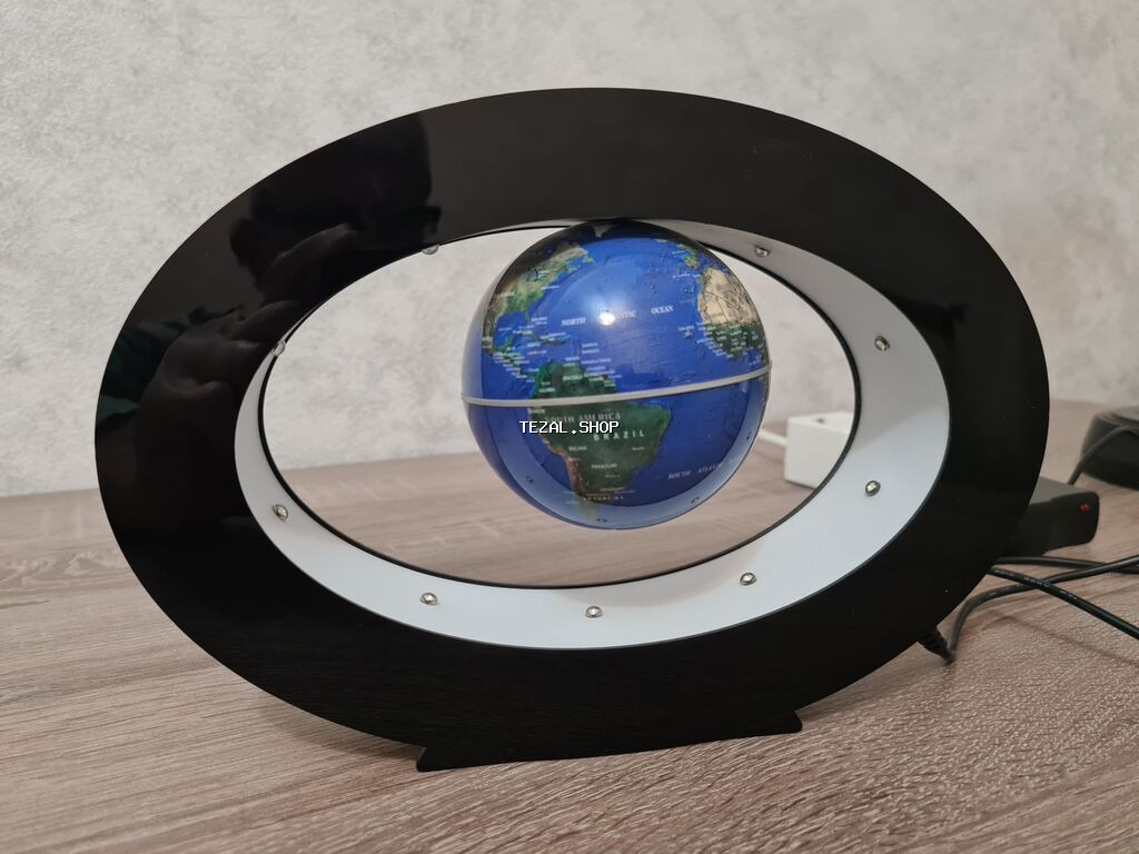 Suvenir Maqnitli Levitasiya edən Yer Kürəsi LED işıqlı dekor gecə