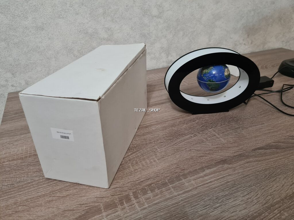 Suvenir Maqnitli Levitasiya edən Yer Kürəsi LED işıqlı dekor gecə - şəkil 3