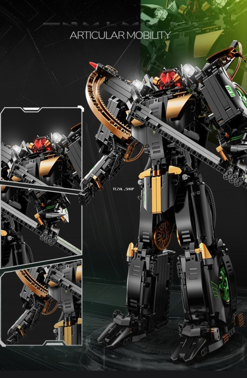 Maşın robot Leqo-kanstruktor iri həcmli.Qiyməti 85azn.Watçapada yaza - şəkil 3