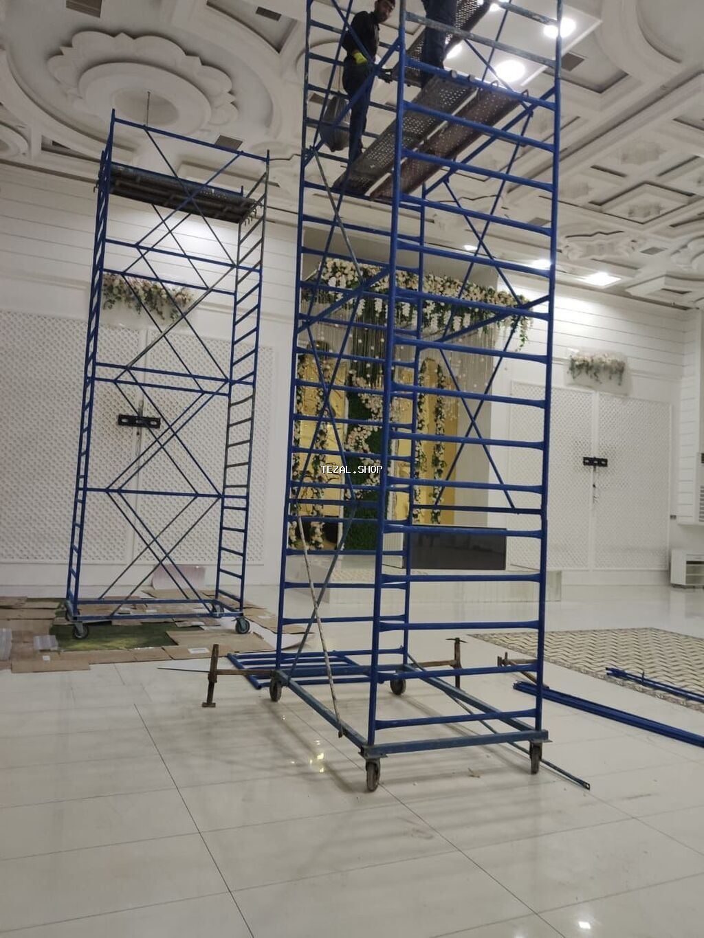 Rulotkalı metal iskele komplekti - Təqdim olunan: montajı asan, modul