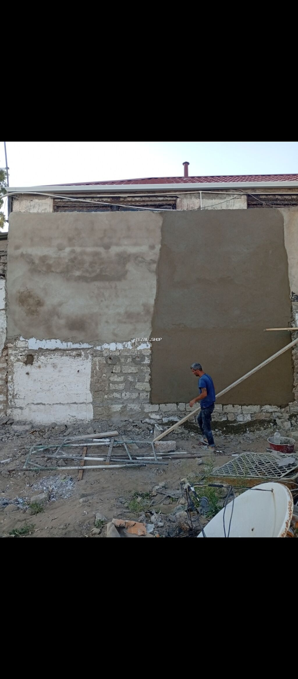 Suvaq və hörgü xidməti - Daxili və xarici divarların əl ilə