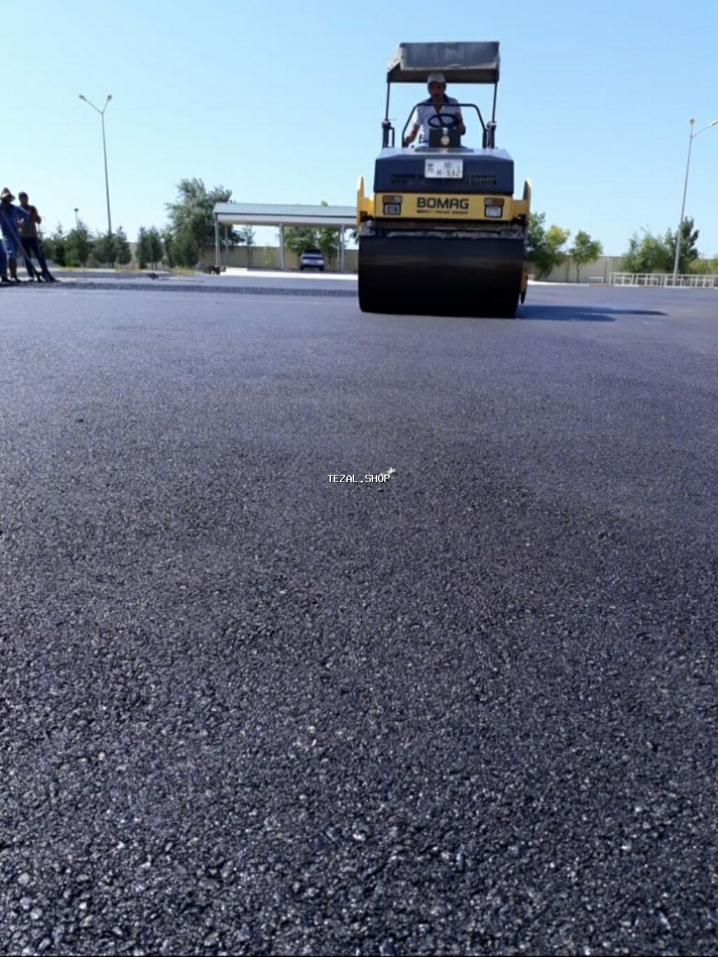 Asfalt islerinin gorulmesi. Mehelle daxili yollar bina saheleri - şəkil 3