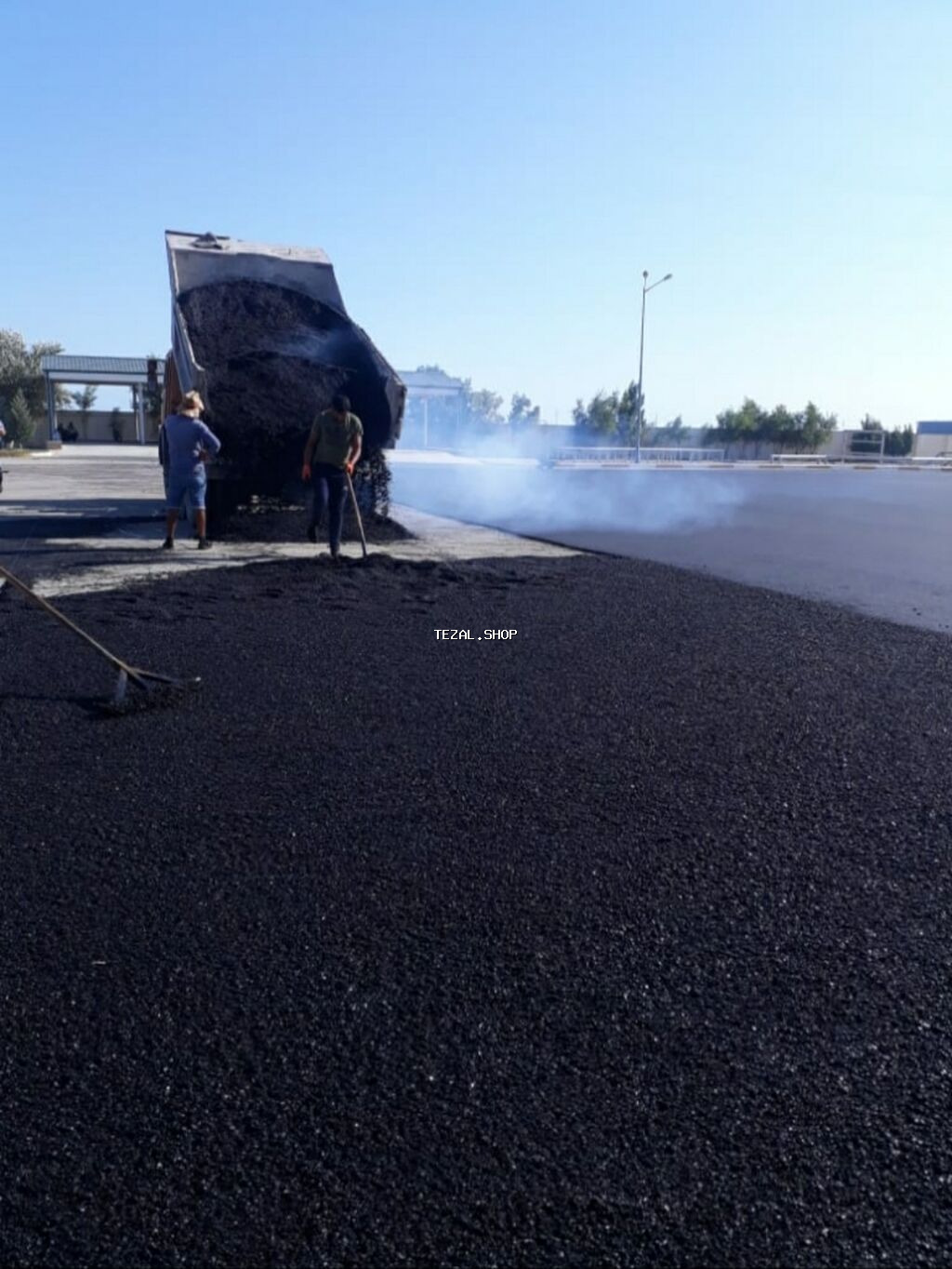 Asfalt islerinin gorulmesi. Mehelle daxili yollar bina saheleri - şəkil 5