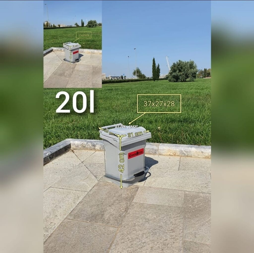 Zibil qutusu 20 litr başqa lutraj və çeşidlər var 20 litrdən 1100