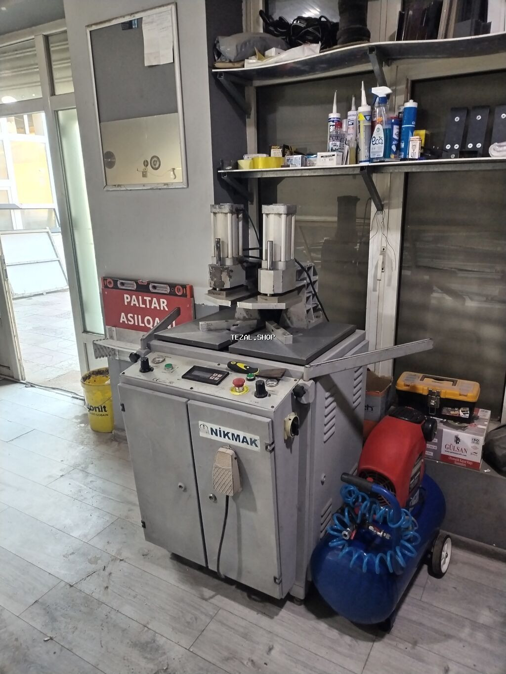 Alüminium/PVC qapı-pəncərə istehsalı üçün avadanlıq dəsti Tərkib: -