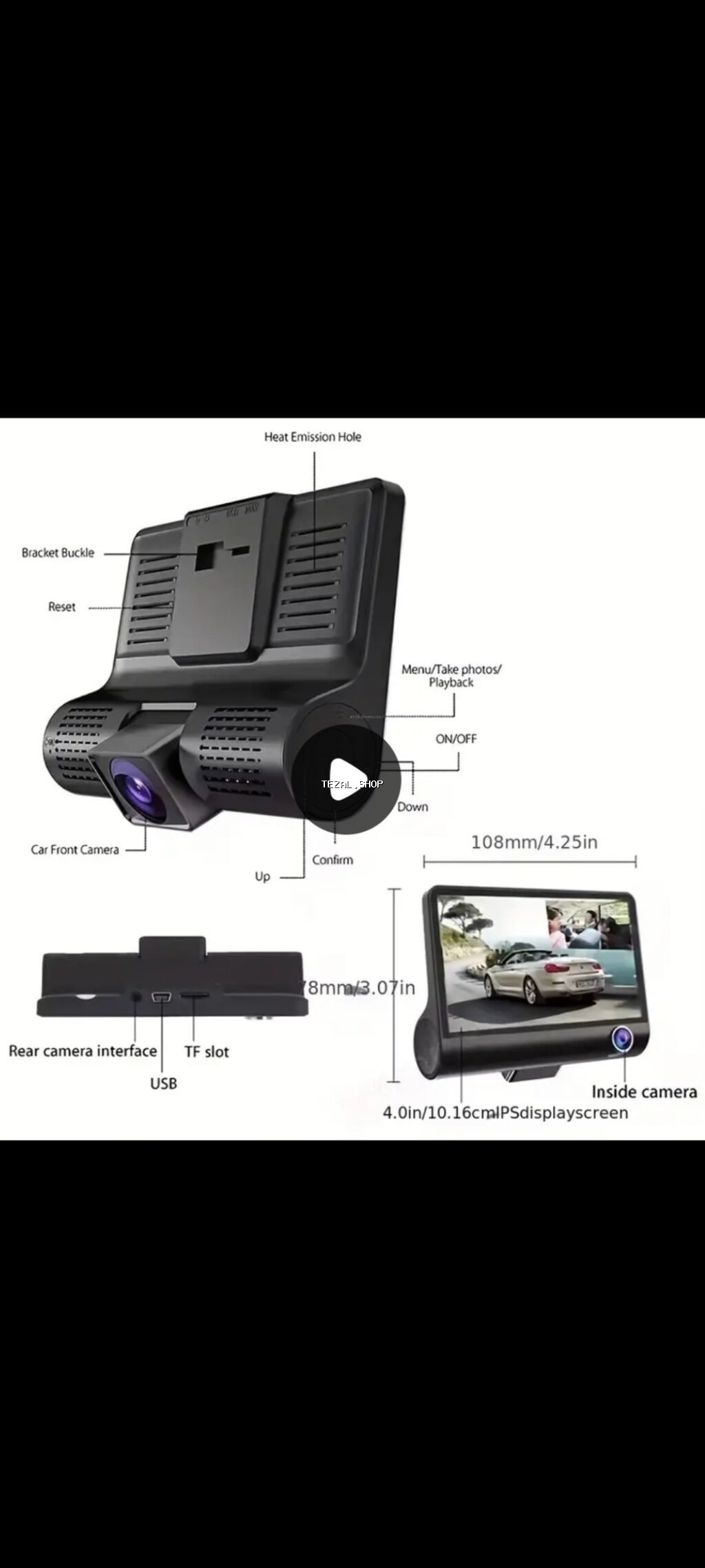 Videoreqistratorlar, Yeni, Avtomatik, 64 gb, Çin, Pulsuz çatdırılma - şəkil 2