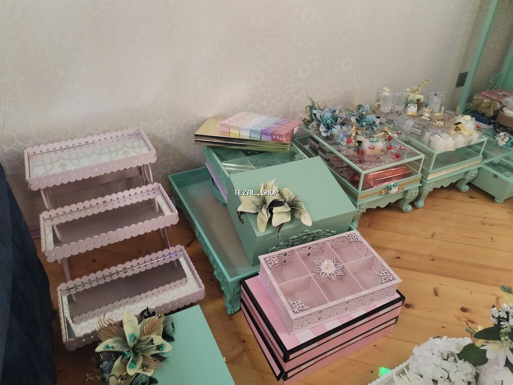 6 dəst xonça desti ve əlavə nabat guzgu konfet kağızları biznes üçün - şəkil 2