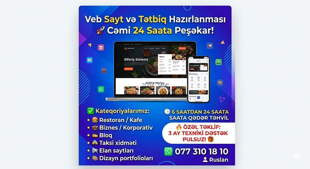 SEO, SMM, Veb saytların hazırlanması | Domen, Hosting