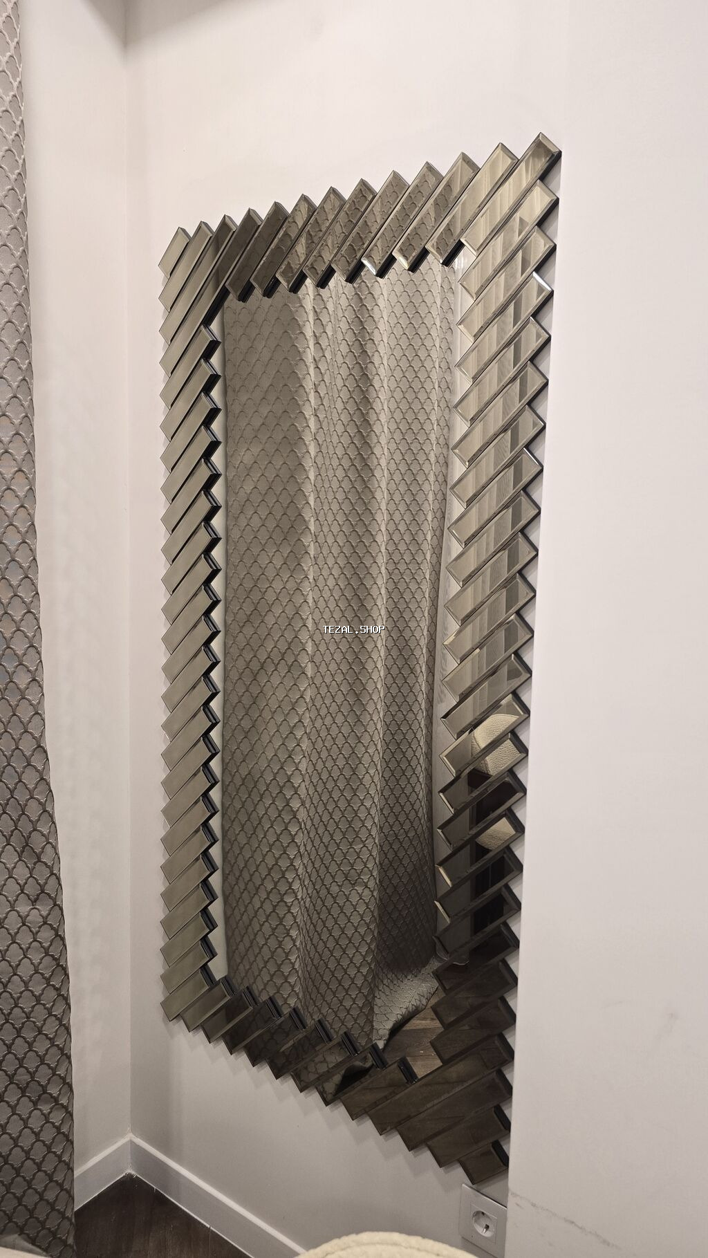 Güzgü Divar üçün, Düzbucaqlı, Dekorativ, Çərçivə ilə - şəkil 2