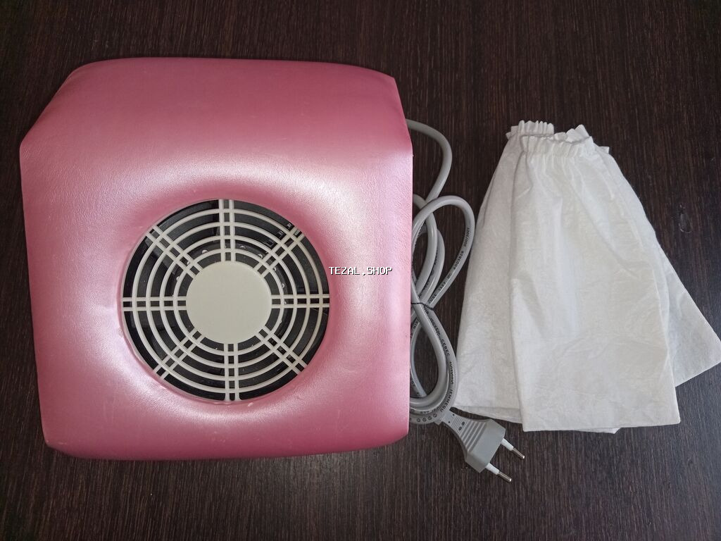 Manikür üçün toz toplayıcı (dusta aspiratoru) - Rəng: çəhrayı -